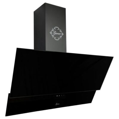 GURARI - Hotte aspirante inclinée - GCH D 268 8 Prime - 80 cm - Noire - Verre - Classe d'efficacité énergétique A - 1 000 m³/h