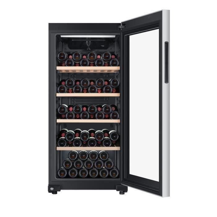 HAIER HWS116GAE - Cave à vin de vieillissement - Pose libre - 116 bouteilles H126.5 x L59,5 cm - Noir – Image 2