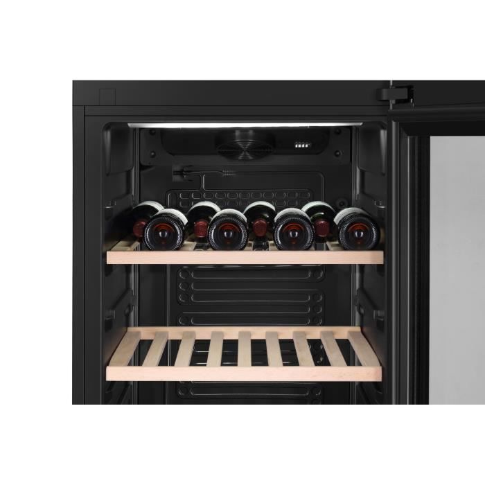 HAIER HWS116GAE - Cave à vin de vieillissement - Pose libre - 116 bouteilles H126.5 x L59,5 cm - Noir – Image 8