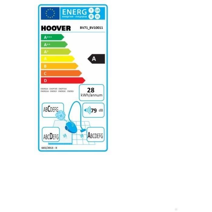 HOOVER BV71_BV10 Aspirateur Traineau avec sac - 2,3L – Image 5