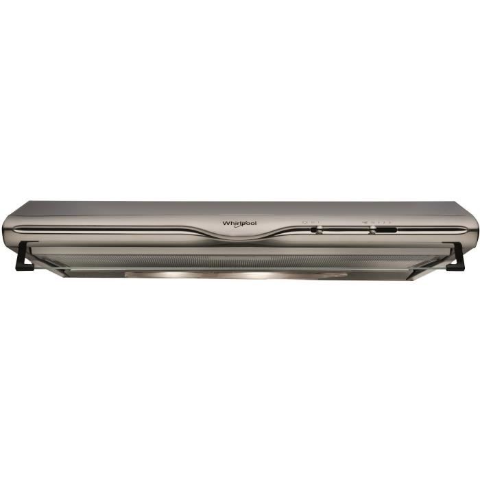 Hotte encastrable visière Hood2GO - WHIRLPOOL - WCN65FLXH2G - Inox - Classe D - 13,2 x 56,4 x 59,5 cm