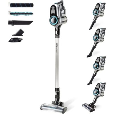 Ideal Avant - Aspirateur Balai Sans Fil 3 En 1,Autonomie 50 Min,29,6 V,2 Brosses,Charge Rapide,Filtre Hepa Gris