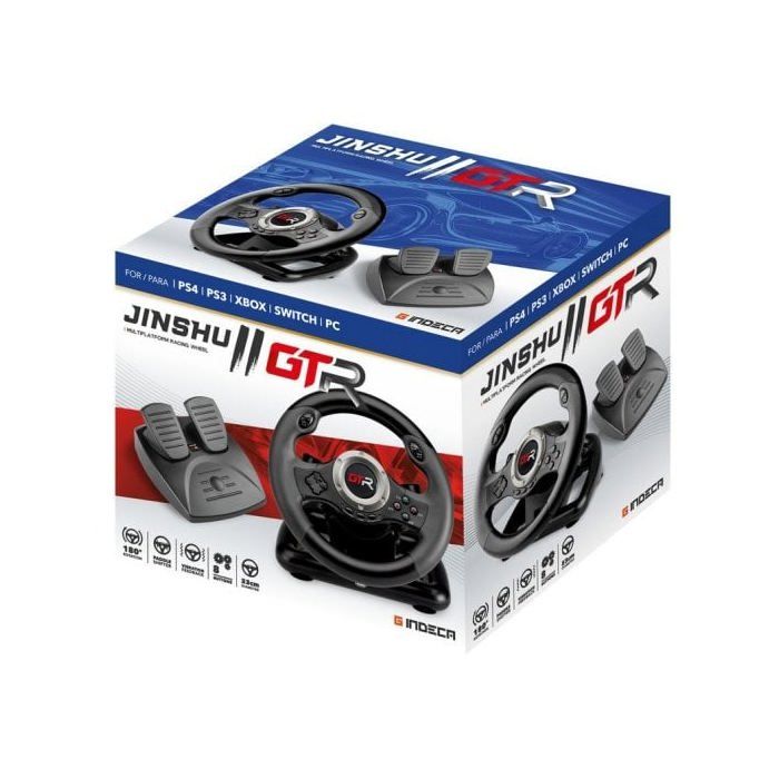 Indeca JINSHU 2 GTR Volante Compatible con PS4/PS3/Xbox/Nintendo Switch/PC – Image 4