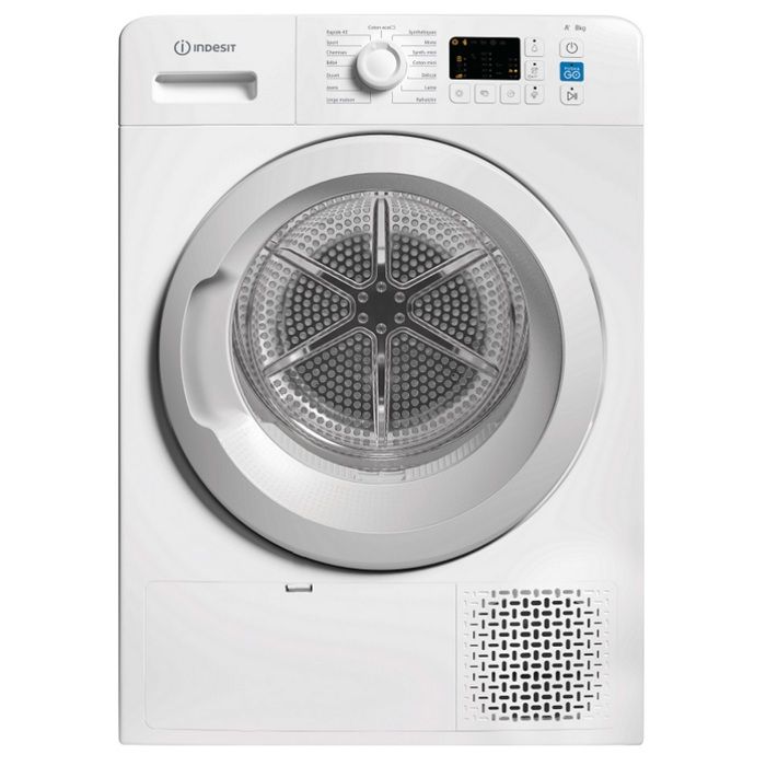 Sèche-linge à condensation INDESIT YTNM1081FR - 8 kg - Classe énergétique A+ - Pompe à chaleur