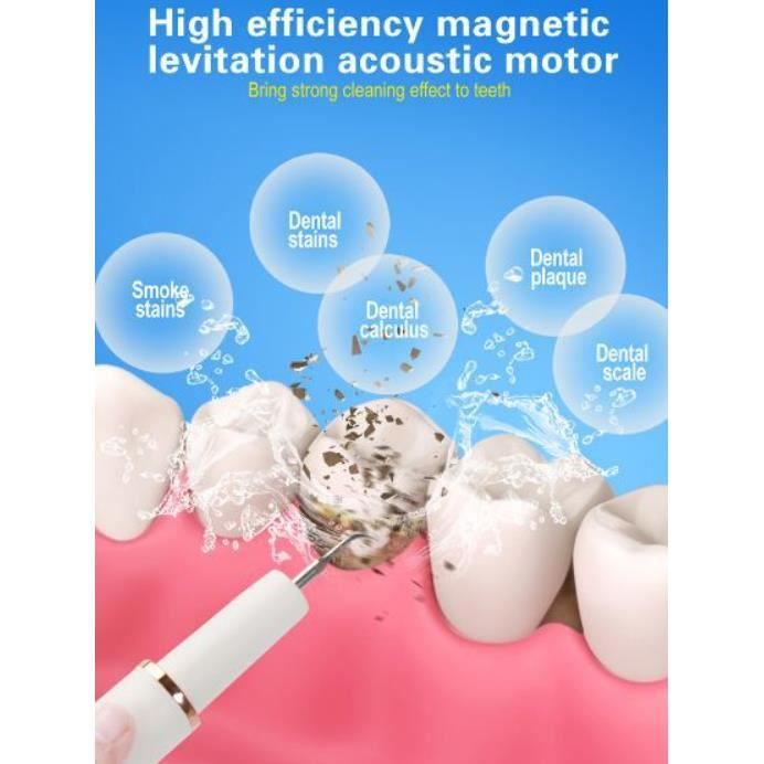 Nettoyeur de dents à ultrasons - INF - Vert - Élimination du tartre - Haute fréquence - Pratique – Image 4
