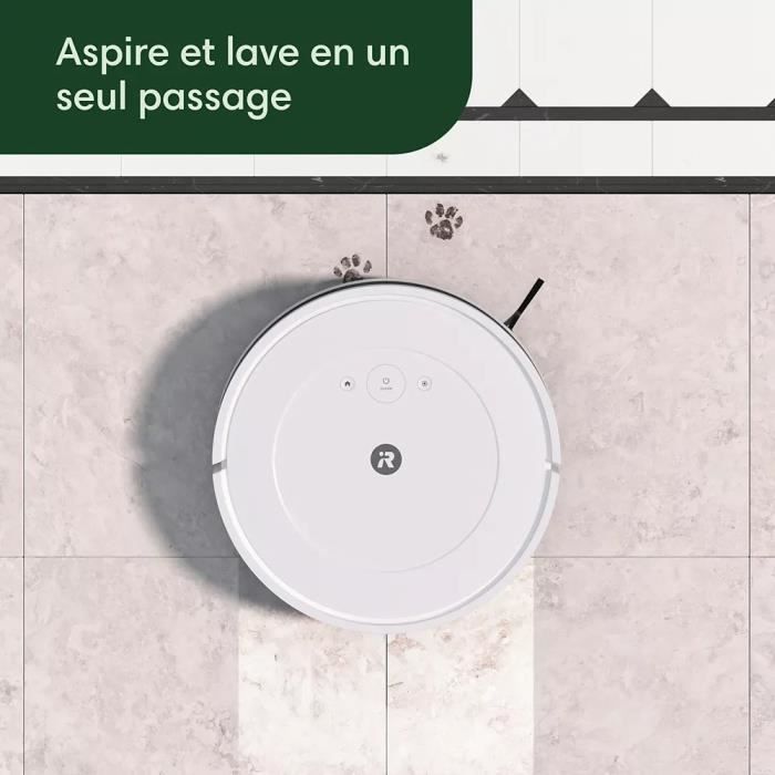 iRobot Roomba Combo Essential - Robot Aspirateur et Laveur Connecté - Efficace et Puissant - 3 Niveaux d'aspiration - Programmable – Image 2