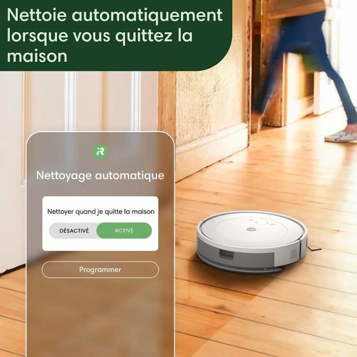 iRobot Roomba Combo Essential - Robot Aspirateur et Laveur Connecté - Efficace et Puissant - 3 Niveaux d'aspiration - Programmable – Image 7