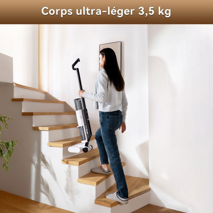 JONR ED12 Elite-Aspirateur Balai Laveur Sans Fil,Autonettoyant,Bords à Bords 1mm,Réservoir d'eau de 750 mL – Image 5