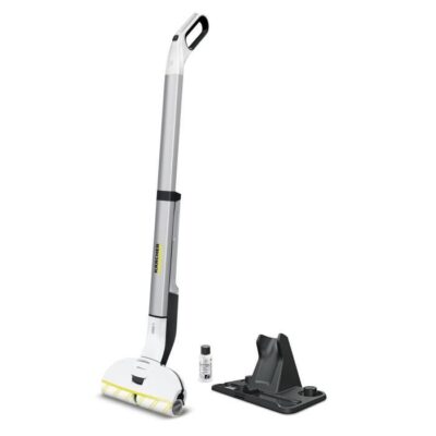 KARCHER EWM 2 - Balai serpillière électrique sans fil - Permet de nettoyer jusqu'à 60 m² - Tout type de sols durs