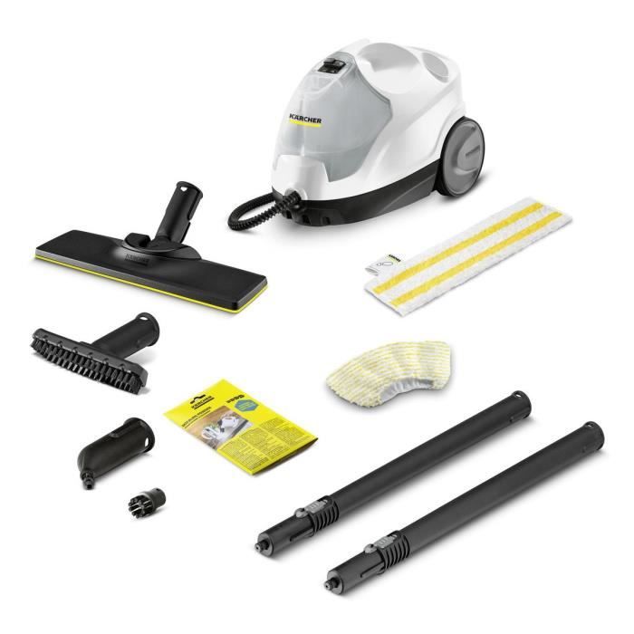 KARCHER SC 4 Easy Fix - Nettoyeur Vapeur - 2000 W - 3,5 bars, autonomie illimitée, Élimine jusqu'à 99,9 % des virus et