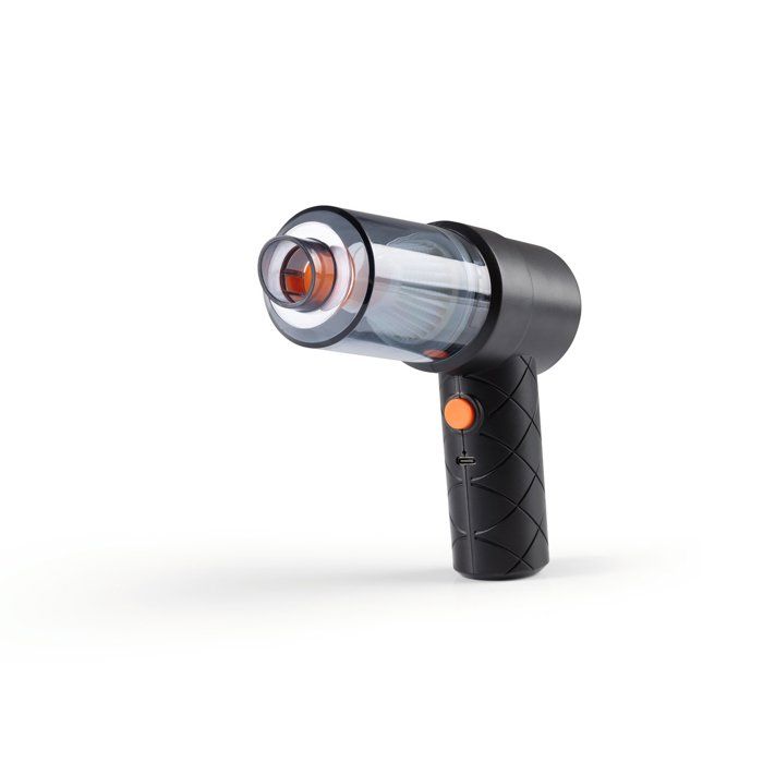 Kit aspirateur à main sans fil CLEANmaxx 6 pièces 7,4 V noir/orange avec câble USB