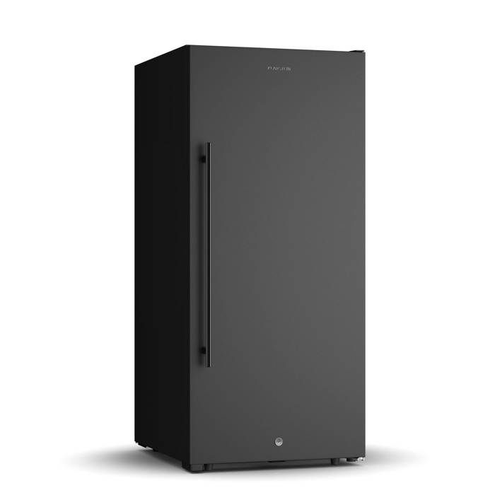 Klarstein CellarMax Cave à vin 114 bouteilles 238 L - Plage de température 5 - 20 °C - Clayettes en bois - Noir