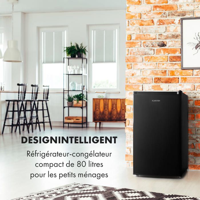 Réfrigérateur congélateur Klarstein Cool Cousin - 80L - Noir – Image 3