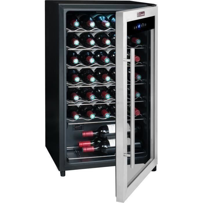 LA SOMMELIERE LS34A - Cave à vin de Service - 34 bouteilles - Pose libre Porte Vitrée - L 48 x H 83.8 cm – Image 3