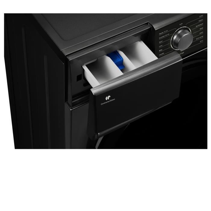 Lave-linge hublot - CONTINENTAL EDISON - CELL10140IBP - 10kg - Moteur induction - 60 cm - Classe A - 1400 trs/min - Noir mat – Image 5