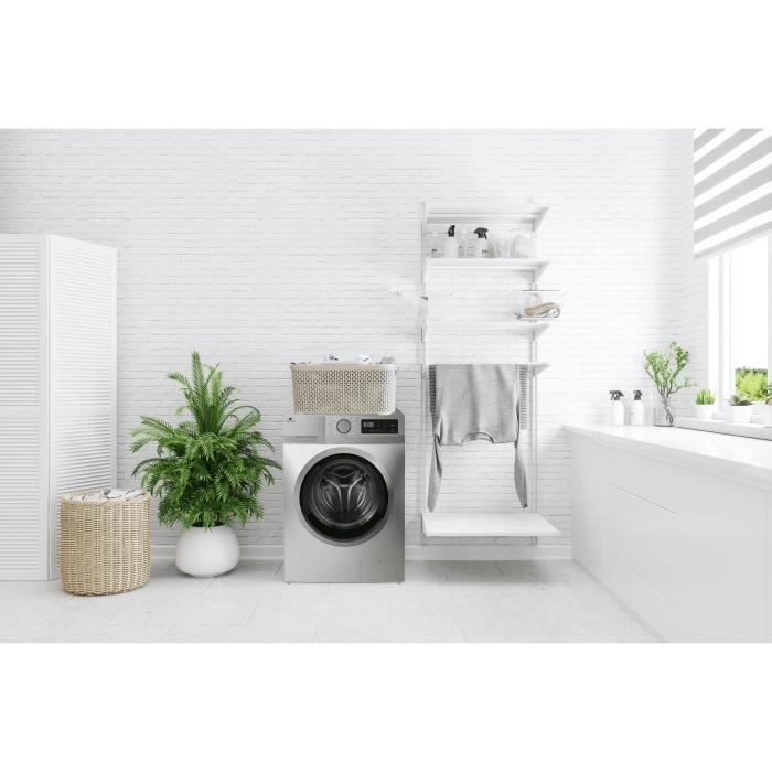 Lave-linge hublot CONTINENTAL EDISON CELL1214ISS -12kg - Largeur 60 cm - Classe A - 1400 trs/min - moteur induction - silver – Image 6