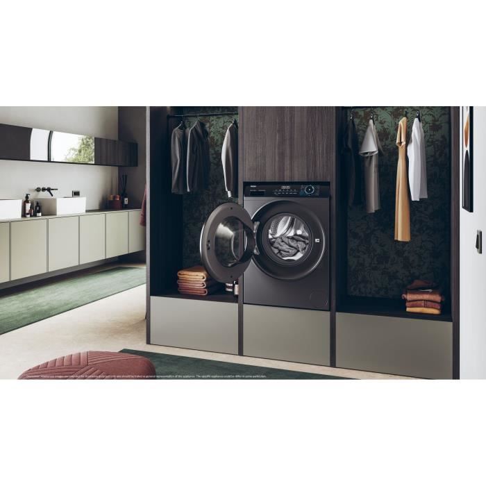 Lave-linge hublot HAIER I-Pro Series 3 HW90-B14939S8-FR - 9 kg - Direct Motion - L60cm - 1400trs/min Classe A - Noir – Image 8