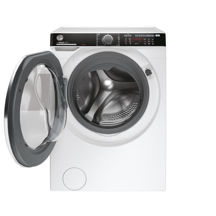 Lave-linge hublot HOOVER HWP 610AMBC/1-S - 10 kg - Induction - 1600 trs/min - Classe A - Connecté - Vapeur - Blanc – Image 2
