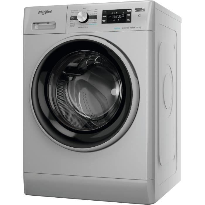 Lave-linge hublot WHIRLPOOL FFBP10489SBSVFR - 10 kg - Induction - L60cm - 1400 trs/min - Silver – Image 8