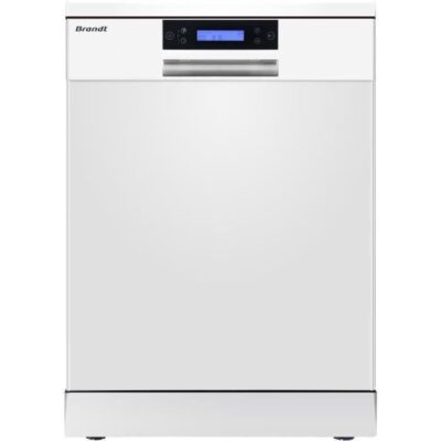 Lave-vaisselle pose libre BRANDT LVC144IW - 14 couverts - Induction - L60cm - 44dB - Classe C - Blanc