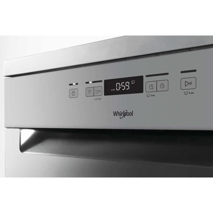Lave-vaisselle pose libre WHIRLPOOL OWFC3C26X - 14 couverts - Induction - L60cm - 46dB - Inox/silver – Image 2