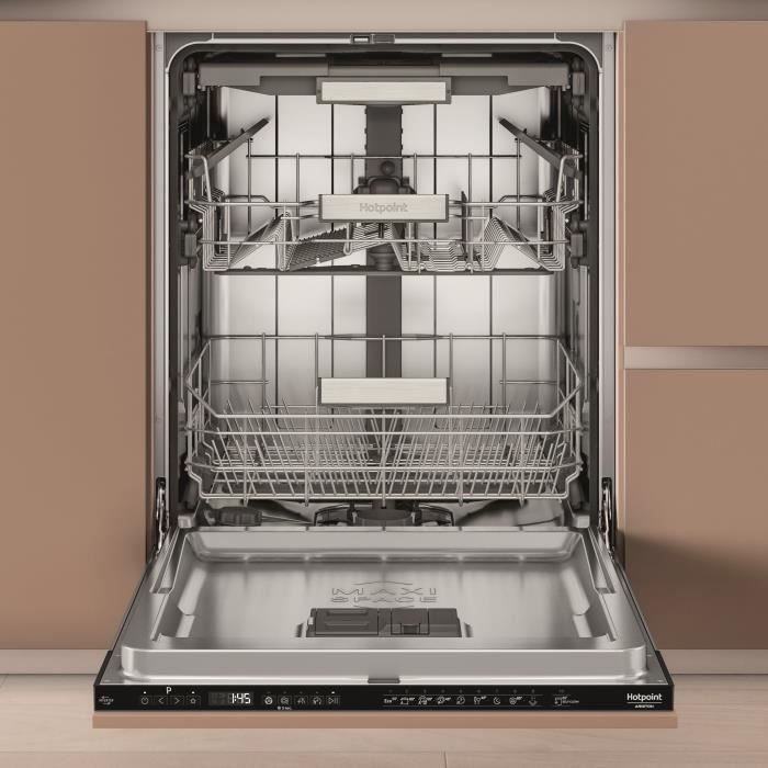 Lave-vaisselle tout encastrable HOTPOINT H7IHP40L - 15 couverts - 40 dB - Classe C - Maxi Space - tiroir à couverts – Image 3