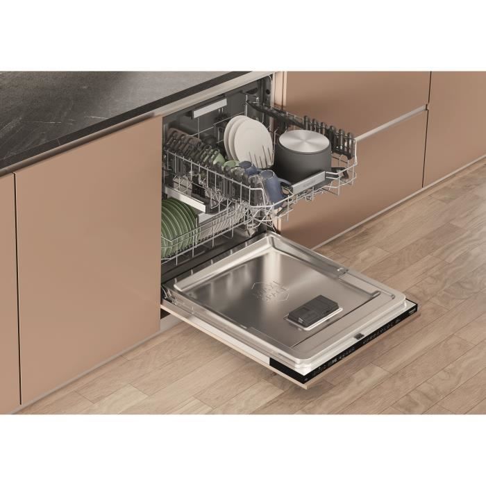 Lave-vaisselle tout encastrable HOTPOINT H7IHP40L - 15 couverts - 40 dB - Classe C - Maxi Space - tiroir à couverts – Image 6