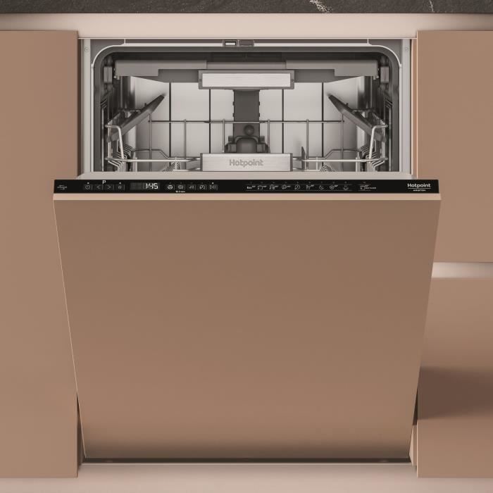 Lave-vaisselle tout encastrable HOTPOINT H7IHP40L - 15 couverts - 40 dB - Classe C - Maxi Space - tiroir à couverts
