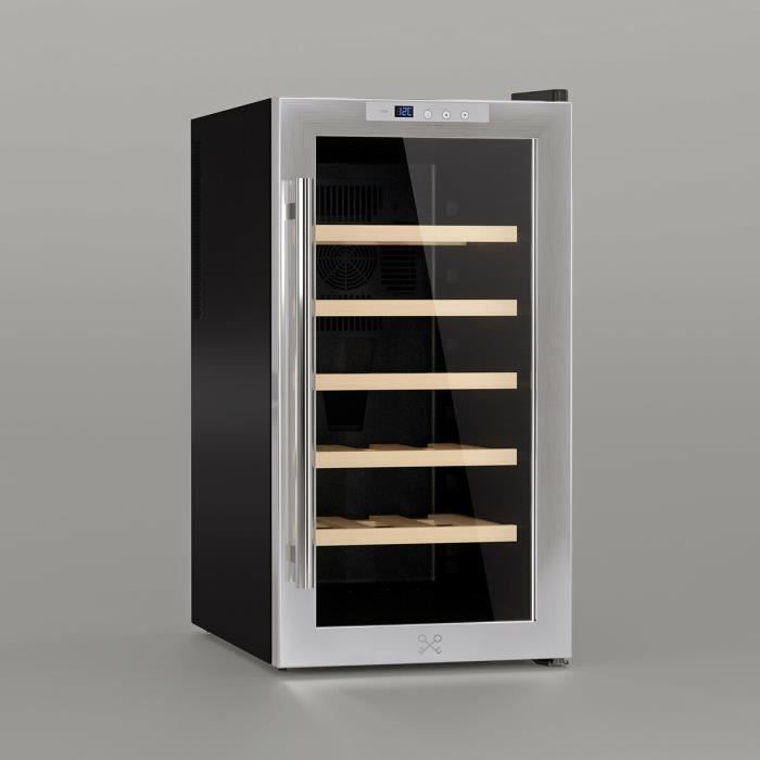 Cave à vin - LES PETITS CHAMPS - CAVC18 - 18 bouteilles - Réglage électronique - Eclairage LED – Image 2