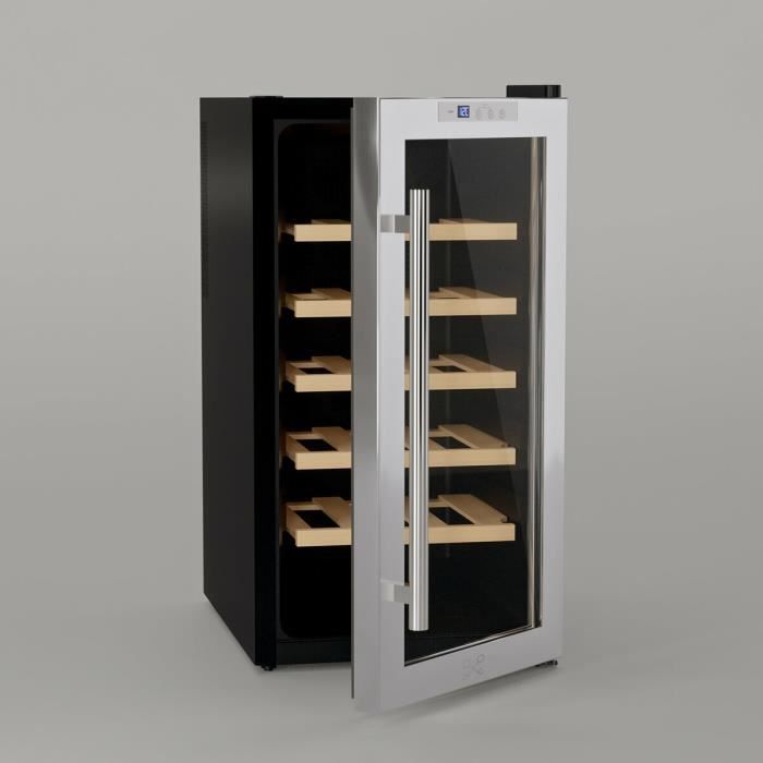 Cave à vin - LES PETITS CHAMPS - CAVC18 - 18 bouteilles - Réglage électronique - Eclairage LED – Image 3