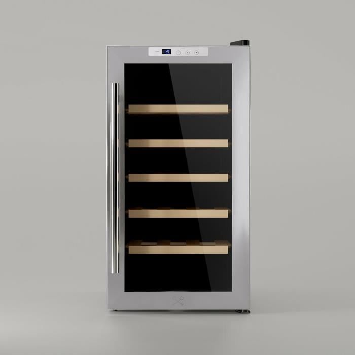 Cave à vin - LES PETITS CHAMPS - CAVC18 - 18 bouteilles - Réglage électronique - Eclairage LED