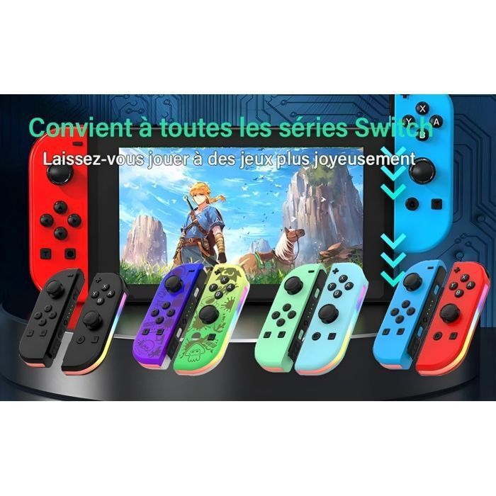 Manette compatible avec nintendo switch, Manette pour Switch Sans Fil Bluetooth Contrôleurs Gamepad(Contrôleur non Officiel) – Image 2
