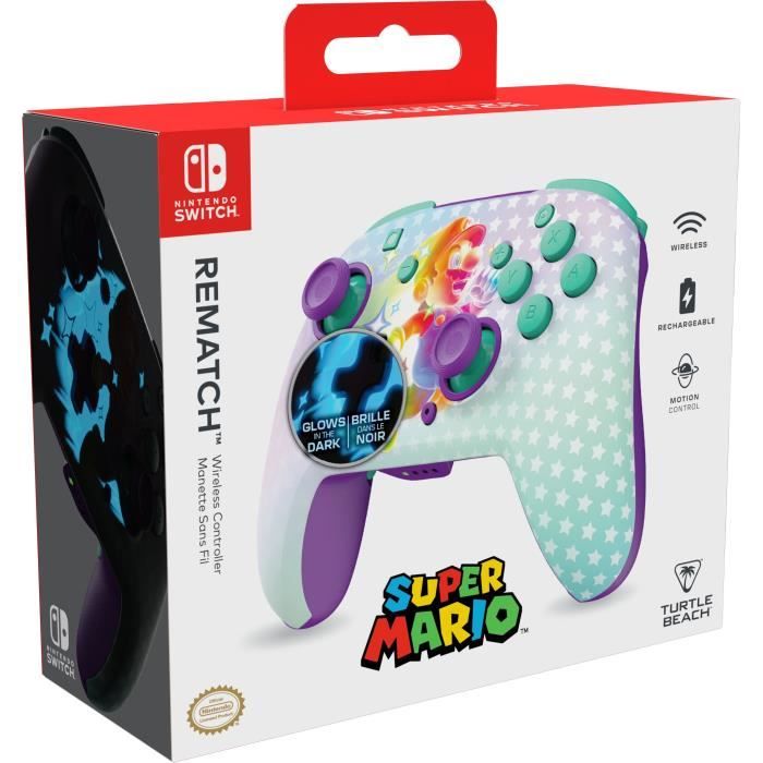 Manette gaming sans fil pour Nintendo Switch™ - TURTLE BEACH - TBC-8101-95 - Rematch™ Invincible Mario – Image 9