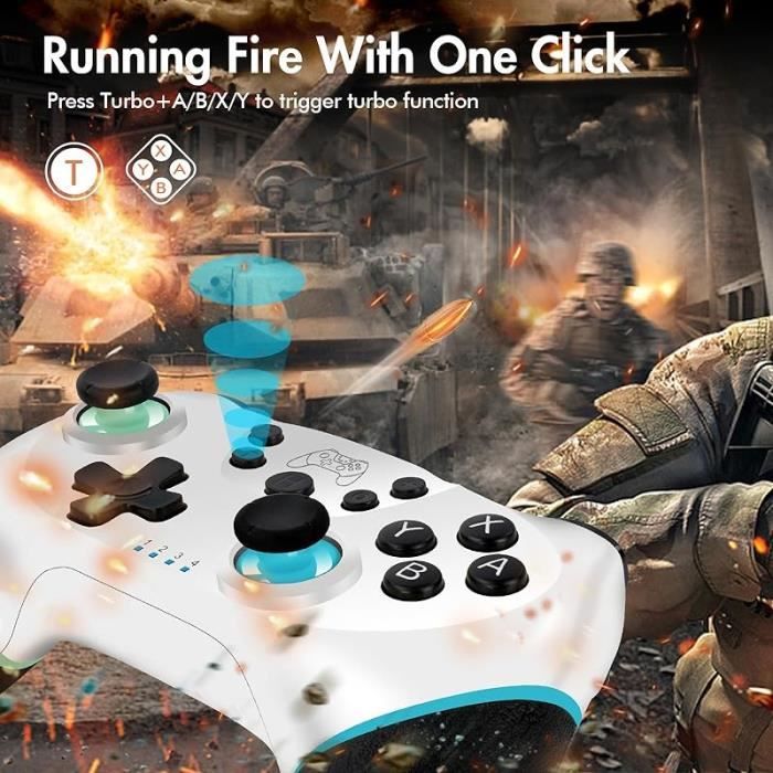 Manette de jeu - AUTREMENT - Manette sans Fil Pro pour Switch Lite - Sans fil - Vibration - Turbo – Image 2