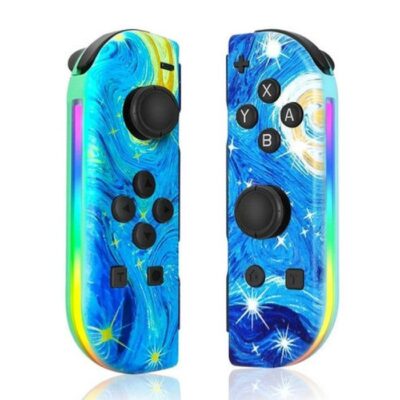 Manette pour Switch Sans Fil Bluetooth Contrôleurs Gamepad (Contrôleur non Officiel) - Couleur Bleu étoilé multi MANETTE JEUX VIDEO