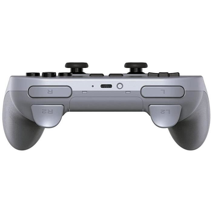 Manette Sans Fil Bluetooth - 8bitDo Pro2 Gray Edition - Switch, PC, Android, Raspberry Pi – Image 3