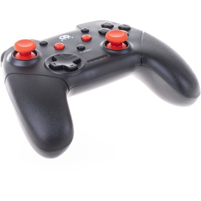 Manette Sans Fil Noire et rouge pour Switch avec Cable 1M – Image 2