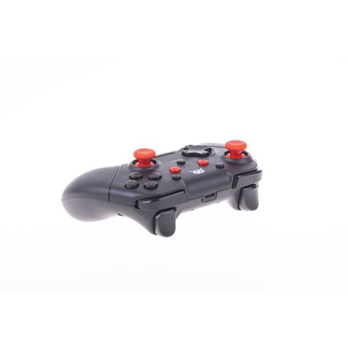 Manette Sans Fil Noire et rouge pour Switch avec Cable 1M – Image 4