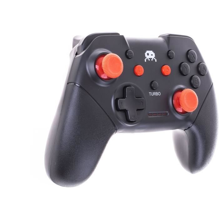 Manette Sans Fil Noire et rouge pour Switch avec Cable 1M – Image 5
