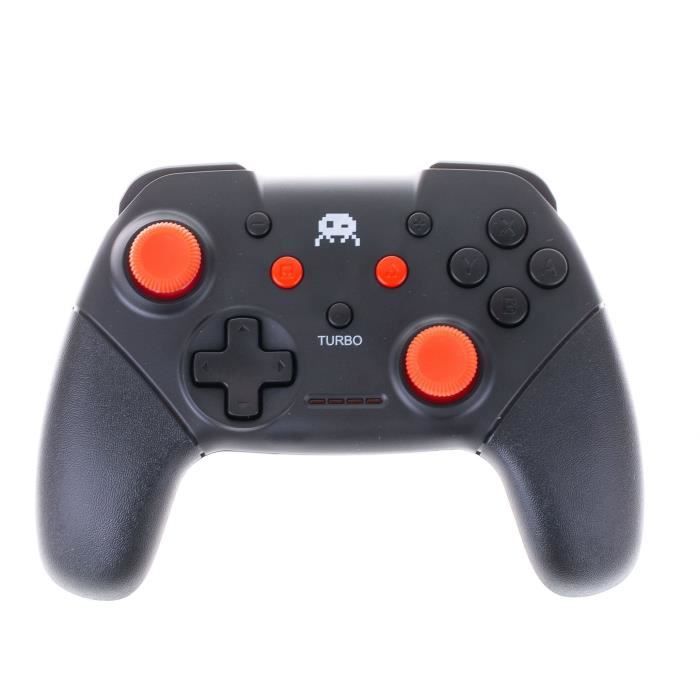 Manette Sans Fil Noire et rouge pour Switch avec Cable 1M – Image 6