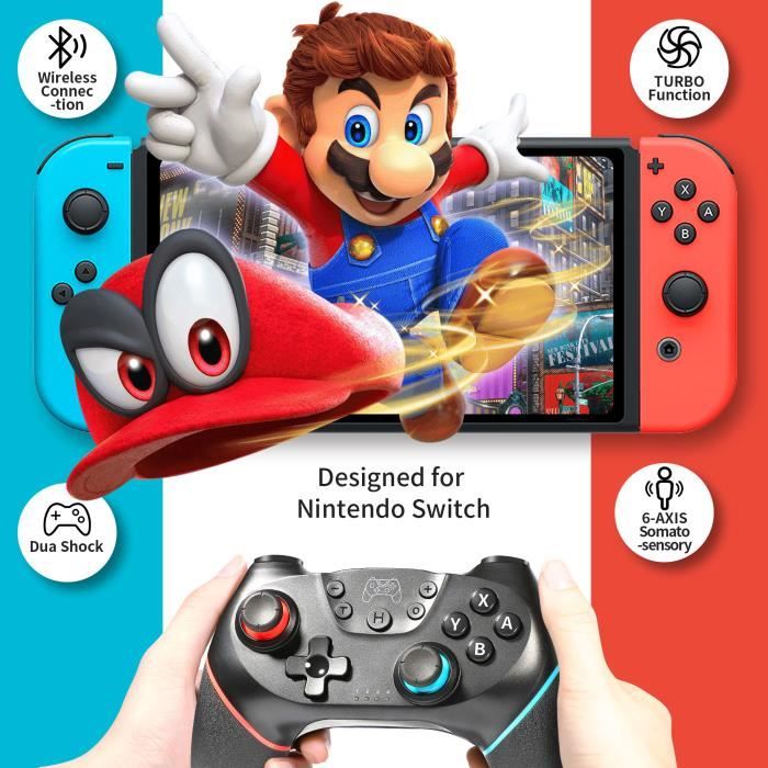 Manette de jeu - Nintendo - Manette sans fil pour Switch - Sans fil - Ergonomique - 6 axes – Image 2