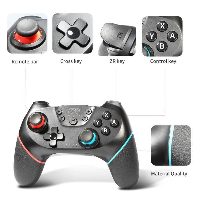 Manette de jeu - Nintendo - Manette sans fil pour Switch - Sans fil - Ergonomique - 6 axes – Image 3