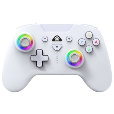 Manette sans fil - SUBSONIC - Switch 2 / Switch - LEDs programmables - Vibrations - Gyroscope - Blanc