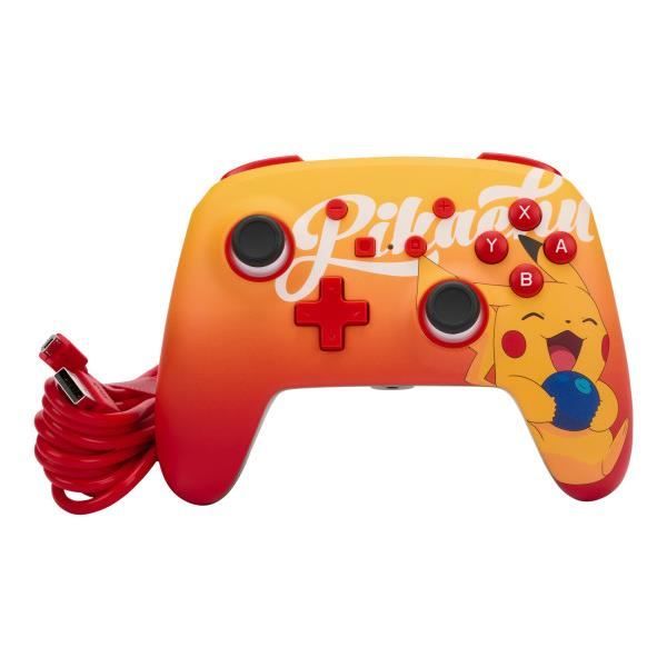 Manette de jeu - Nintendo - SWITCH Filaire Pikachu - Orange - 3,5 mm - 10 pieds USB – Image 4