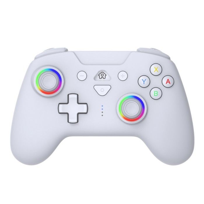Manette de jeu - Générique - Manette Switch Pro LED - Couleur blanche - Bluetooth - 600 mAh – Image 2