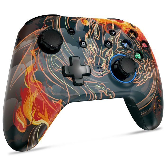 Manette Switch sans fil pour Nintendo Switch 1 Switch 2, Switch Lite, Switch OLED, PC, Android et iOS – Dragonne