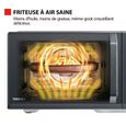 Micro-ondes combiné pose libre TOSHIBA - 900W+Grill 1000 W+Convection 2100W - Friteuse - Air Fry Combo 6-en-1 - 26L - Gris morandi – Image 4