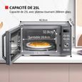 Micro-ondes Inverter TOSHIBA MW3-AM25PFI(MG) - 25L - 900 W - 8,6KG - L51,8 x H42,5 - Gris morandi – Image 6