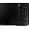 Micro-ondes Samsung MG23K3513AK - 23L - Gril - Electronique - 800W - 28,8 cm - Cavité céramique émail - Noir – Image 2