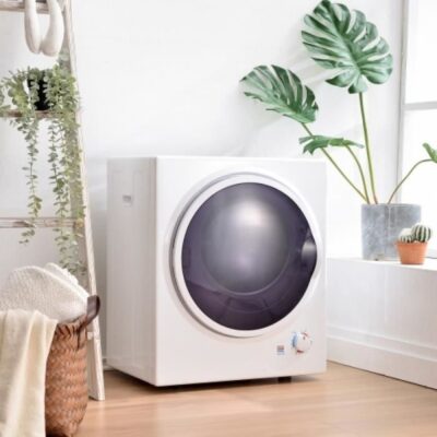 Mini Sèche-linge - KYAMRC - 850W - Capacité 2,5kg - Évacuation - Acier inoxydable